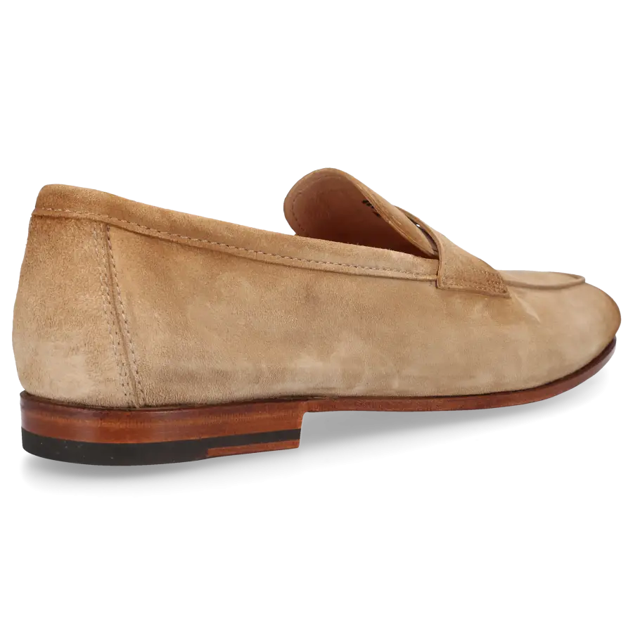 Santoni - Loafer 18837 Veloursleder - beige