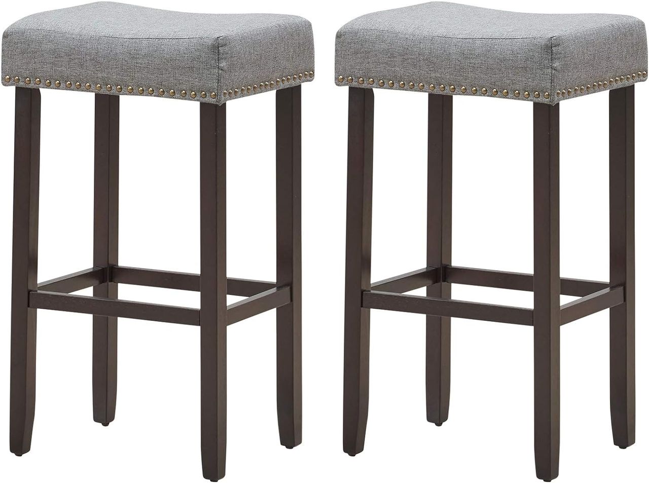 Costway 2er Set Barhocker, Hochhocker Thekenhocker ohne Lehne
