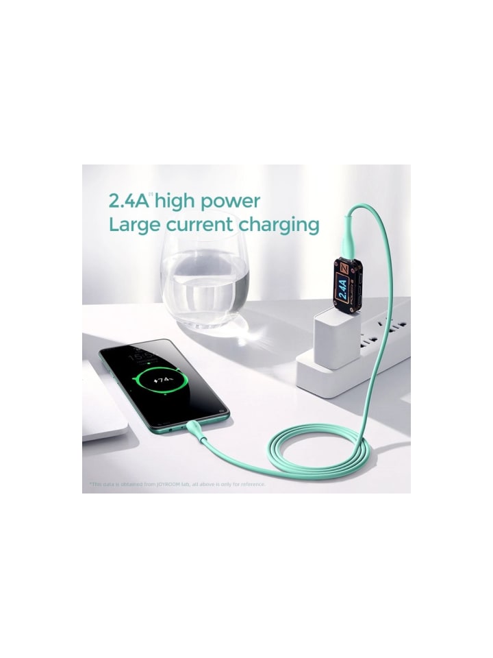 COFI 1453 USB Ladekabel kompatibel mit iPhone 2m Grün in Grün günstig kaufen 200 cm