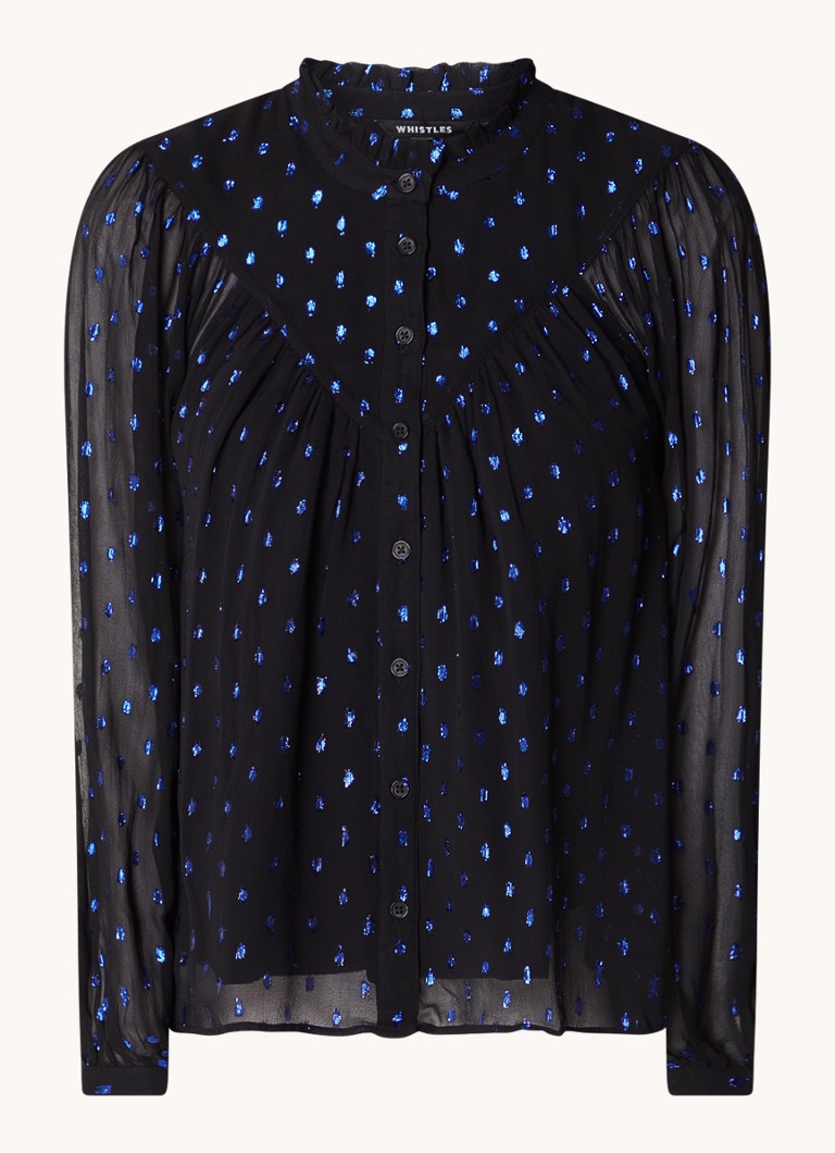 Whistles  Dobby semi-transparant tuniek met metallic print