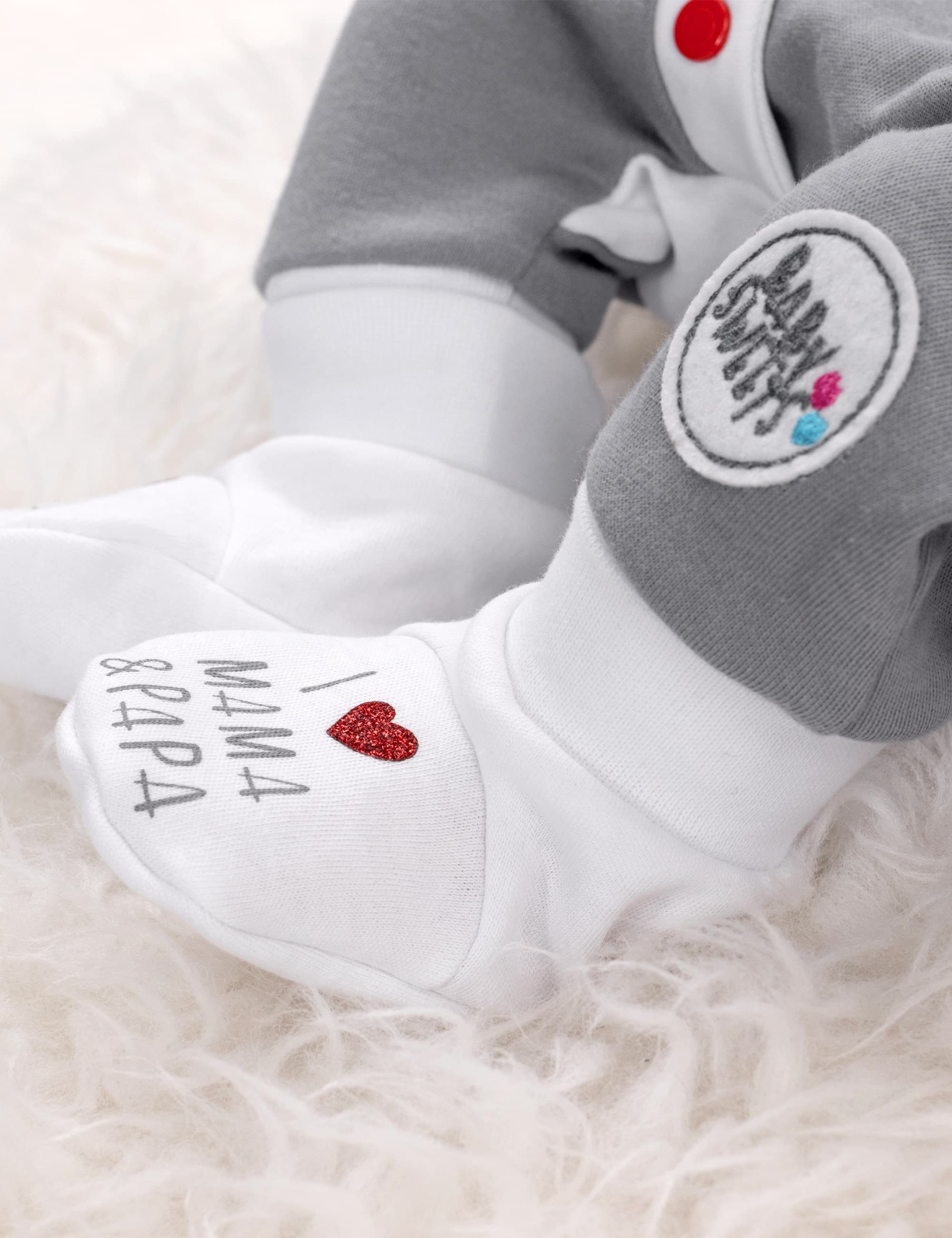 Baby Sweets Schuhe I love Mama & Papa Krabbelschuh (1-tlg)
