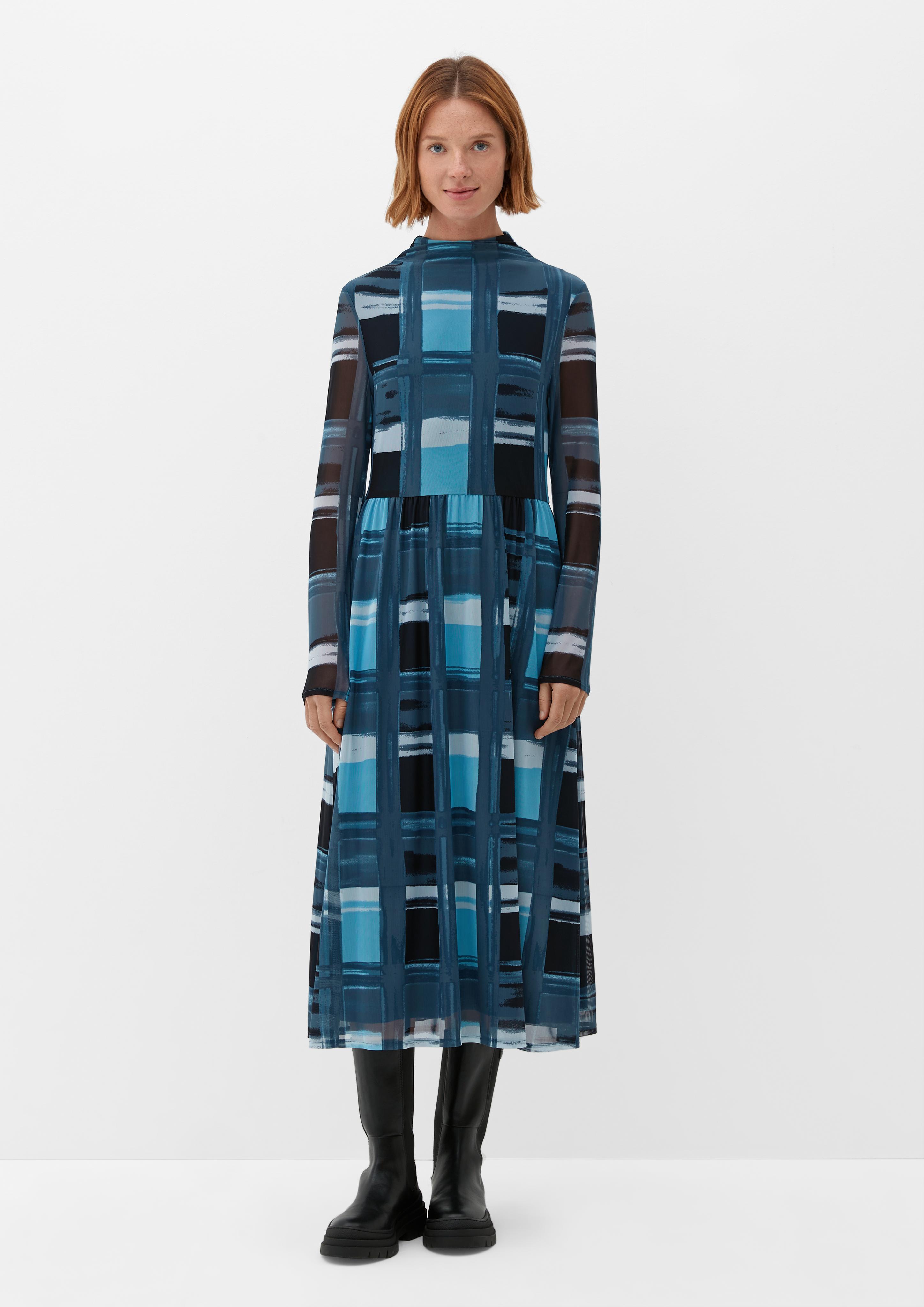 Meshkleid mit Allovermuster  2124434-58A7