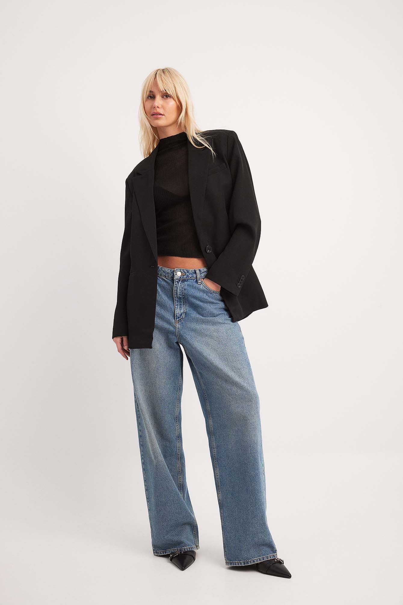 Eleganter Oversize-Blazer aus recyceltem Material