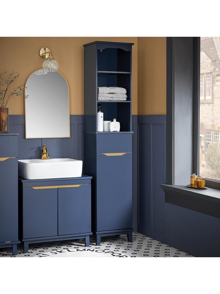 SoBuy Hochschrank in Blau - (B)35 x (H)170 x (T)30cm günstig kaufen onesize