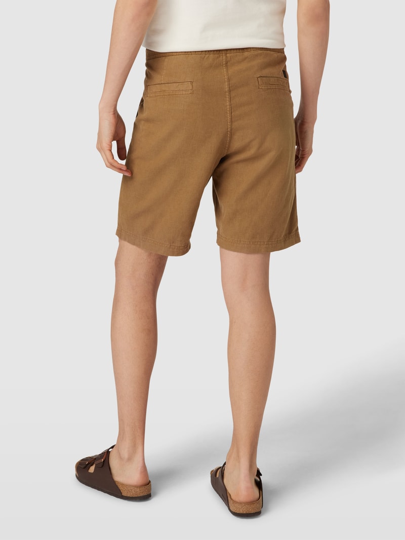 Shorts mit elastischem Bund Modell 'Sisla' in beige