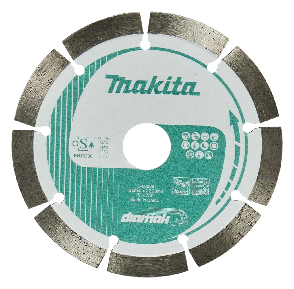 Makita Tilbehør D-80086 Diamantskive 125x22,23x1,8 mm Segment
