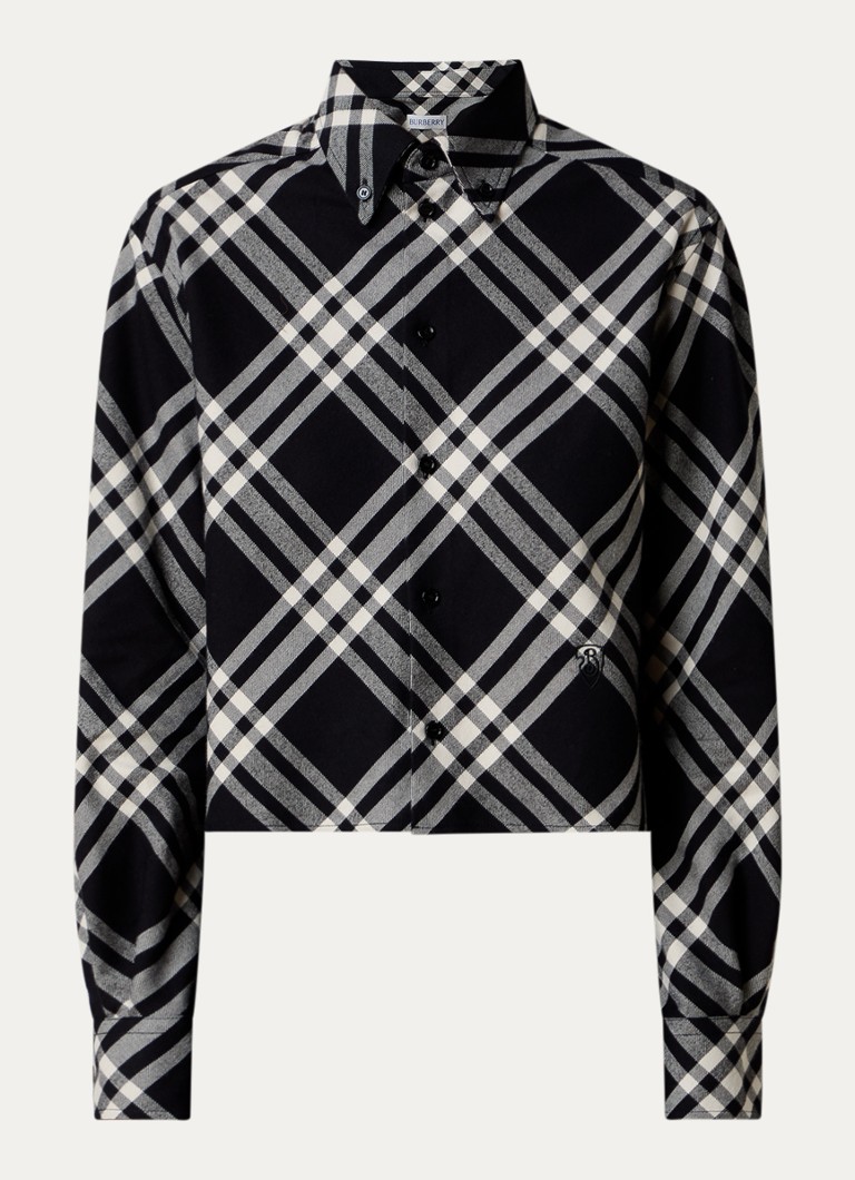 Κοντή μπλούζα Burberry με καρό σχέδιο
