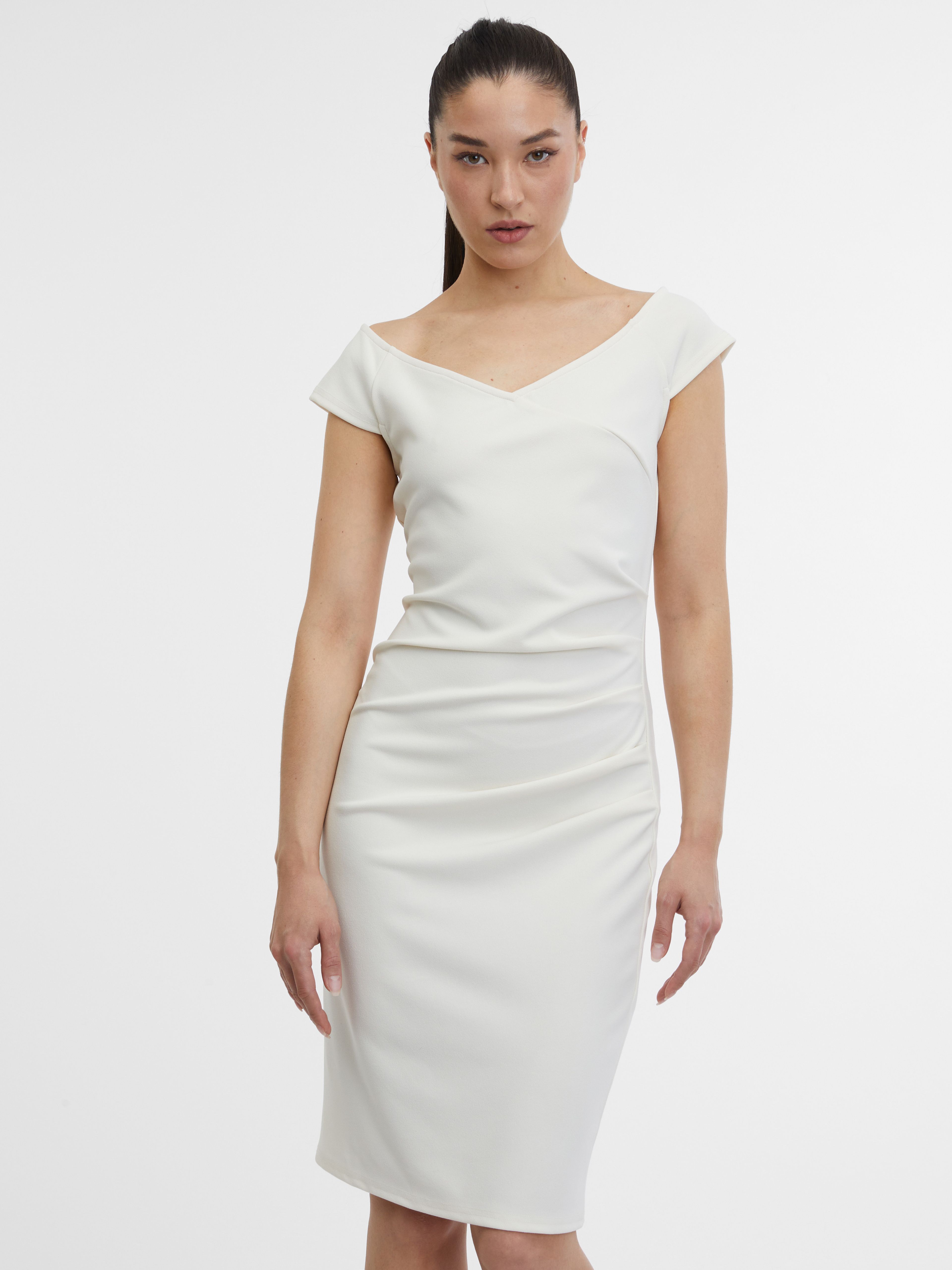 Cremefarbenes Damenkleid ORSAY