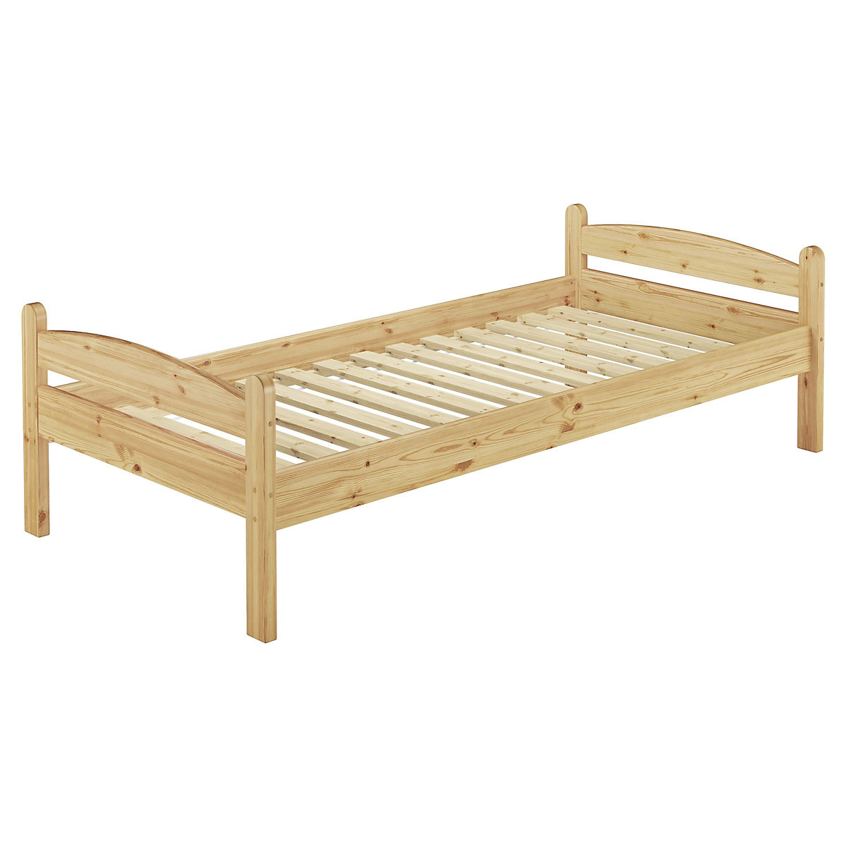 Einzelbett Massivholz Kiefer 80x200 mit Rost und Matratze