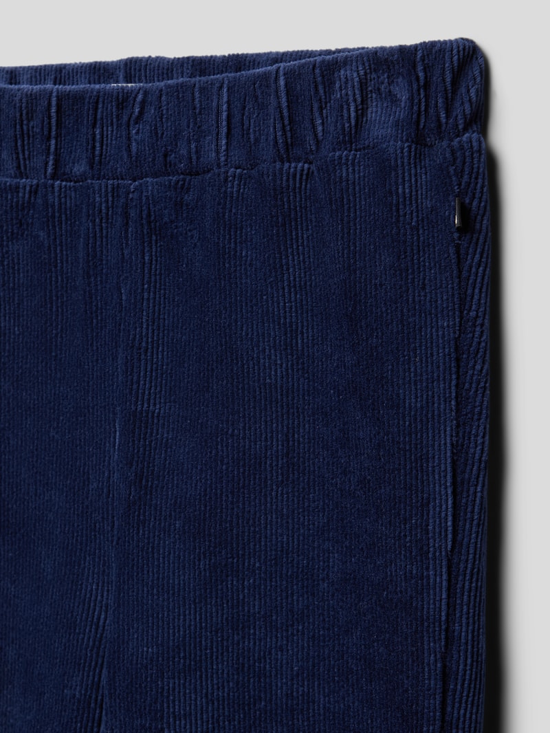 Leggings mit Strukturmuster Modell 'corduroy' in blau