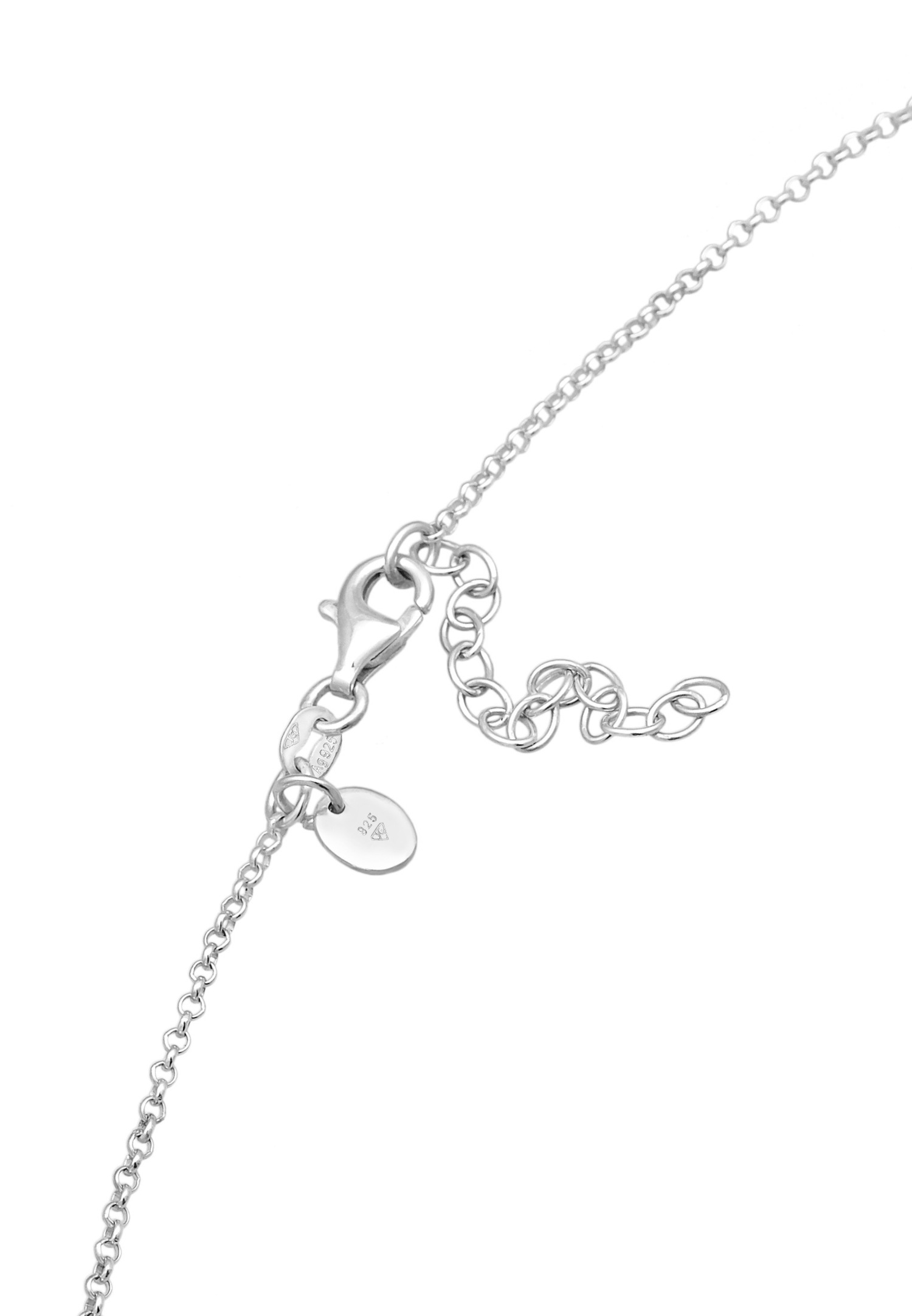Naszyjnik typu choker Elli PREMIUM dla kobiet z owalnymi koralikami i onyksem ze srebra próby 925