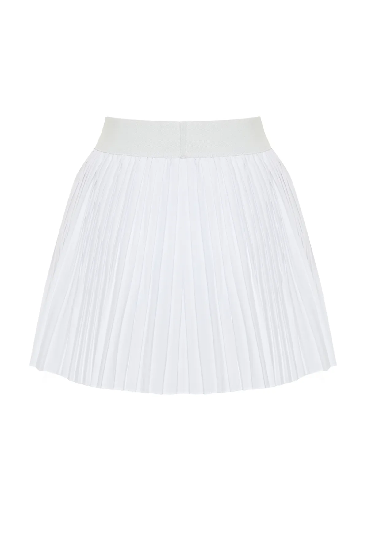 Trendyol Collection  Hochwertige, weiße, mikroplissierte, 2-lagige Innenshorts mit Tasche, Tennis-Strick-Sport-Shorts-Rock THMSS24SR00004