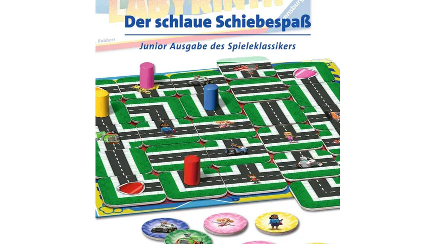 Ravensburger Spiel - Paw Patrol Junior Labyrinth, das bekannte Brettspiel von Ravensburger als Junior Version