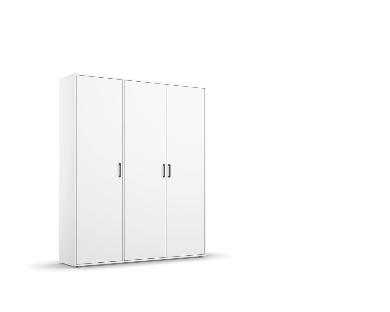 Rauch Möbel Voyager Drehtürenschrank, Schrank, Alpinweiß, 3-türig
