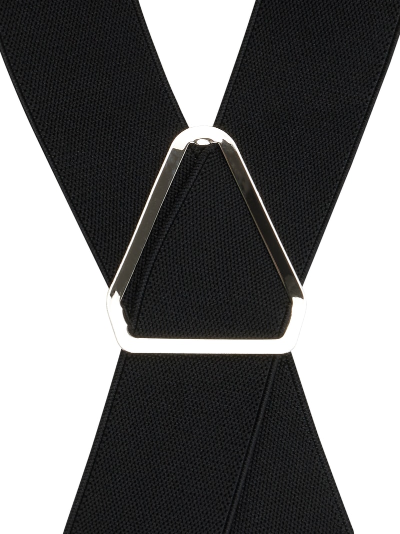 Hosenträger in X-Form in schwarz
