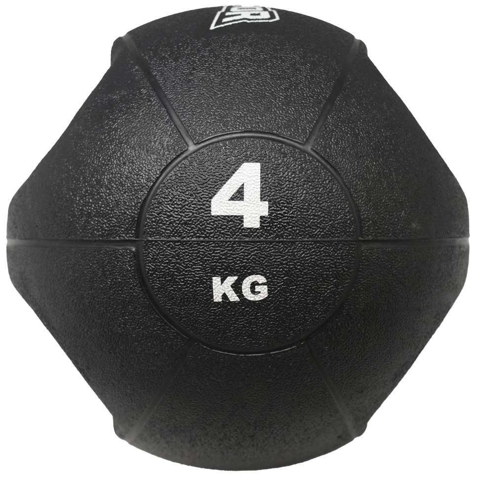 SPORTINATOR Premium Medizinball mit Griffe 4kg