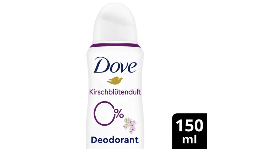 Dove Deodorant-Spray mit Zink-Komplex Kirschblütenduft  0% Aluminiumsalze 150 ml