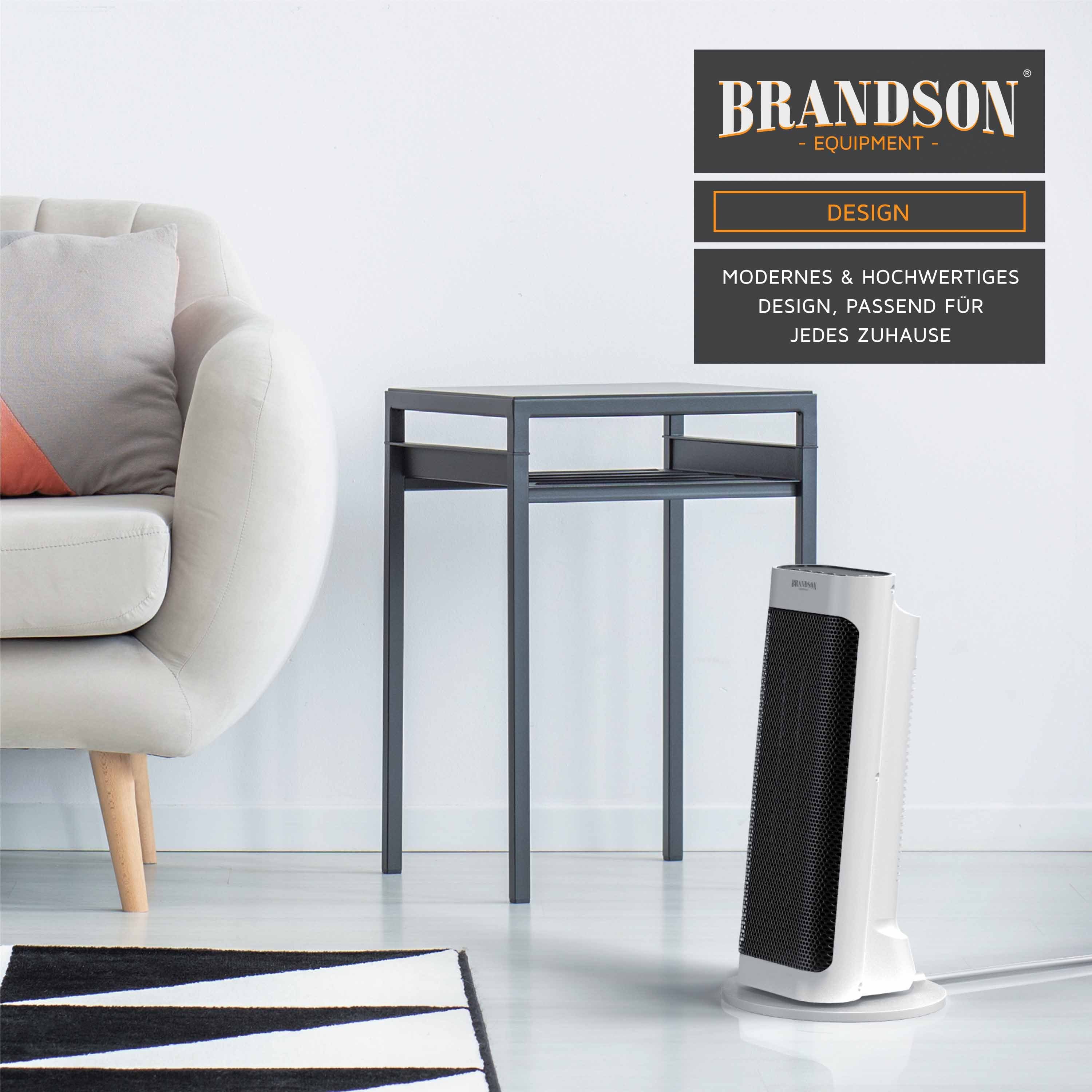 Brandson Keramikheizlüfter, 2000 W, Timer, Fernbedienung, einstellbare Temperatur, Badezimmer Heizung