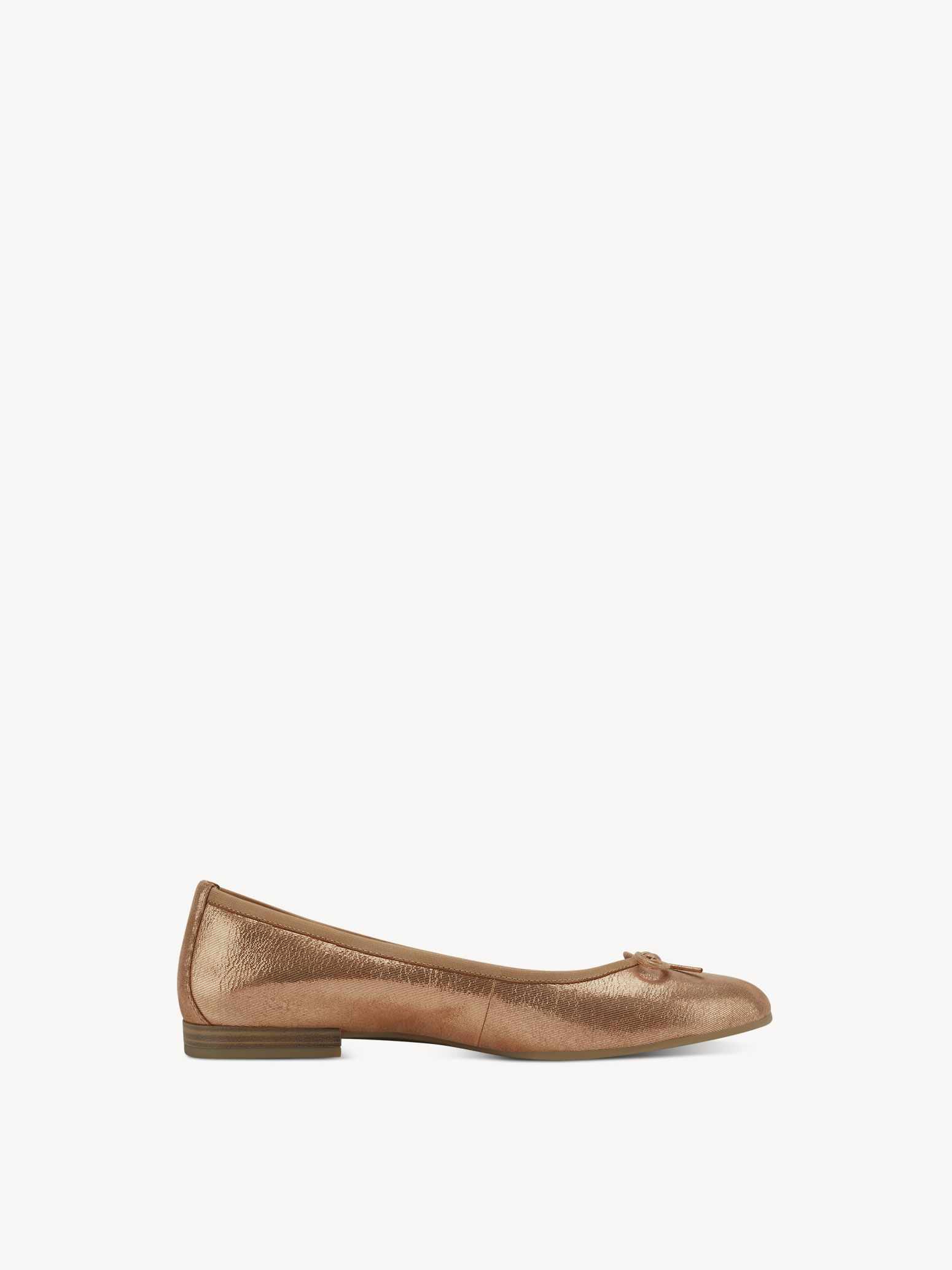 Ballerine en cuir - métallique