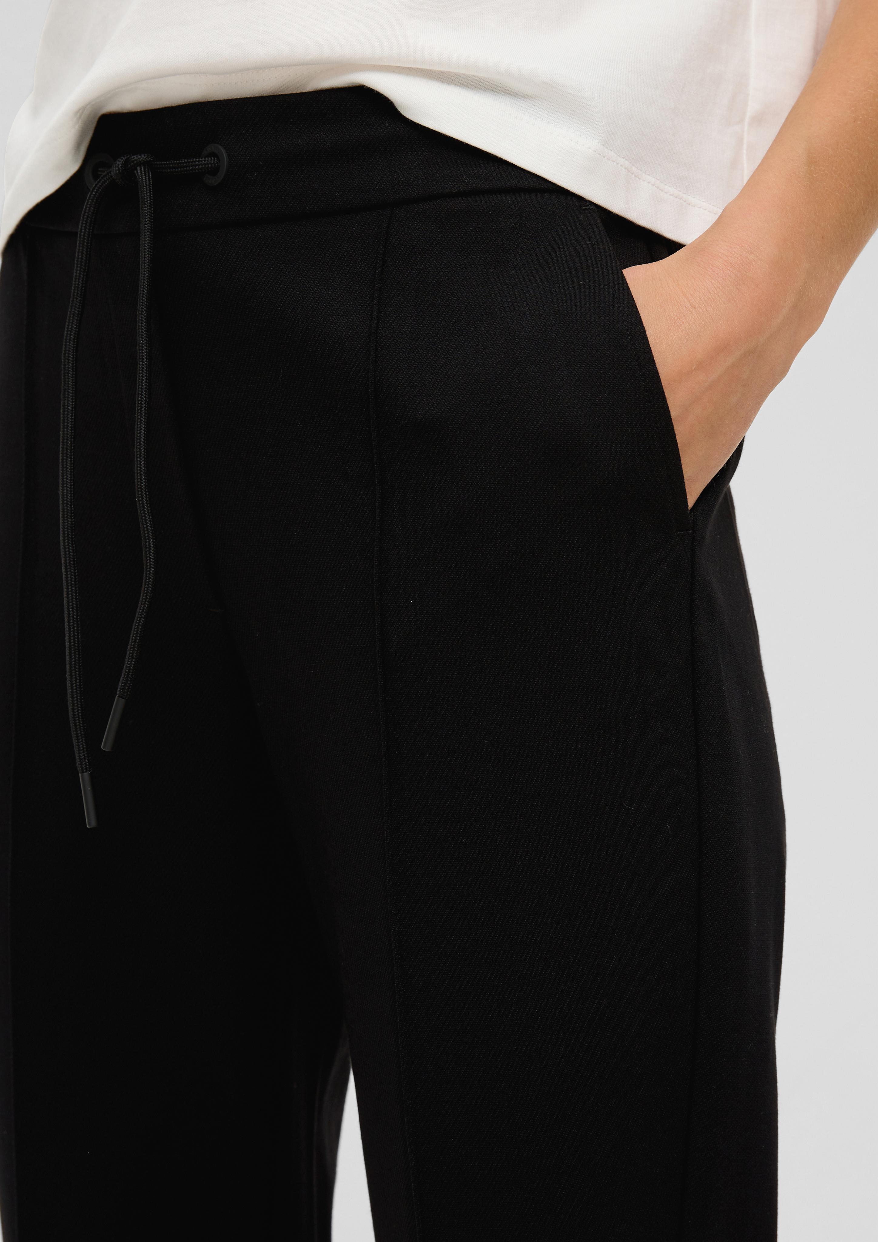 Relaxed: Twill-Joggpant aus Interlock-Jersey  2136567-9999