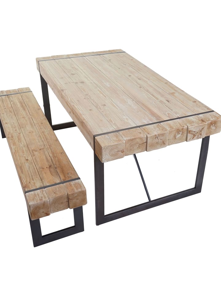 MCW Esszimmergarnitur A15, Naturfarben 180cm günstig kaufen onesize