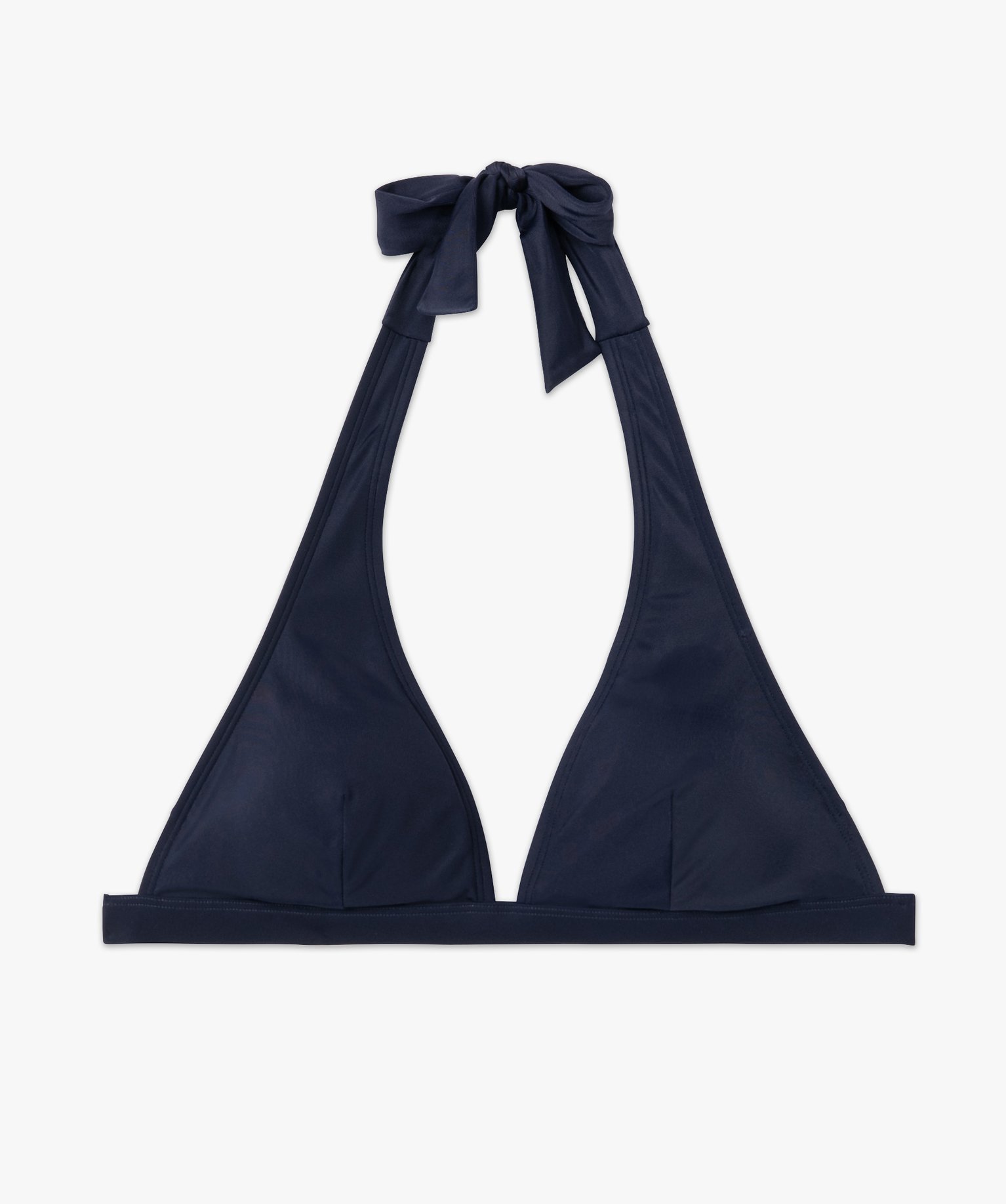 Haut de maillot de bain femme triangle uni bleu | GEMO