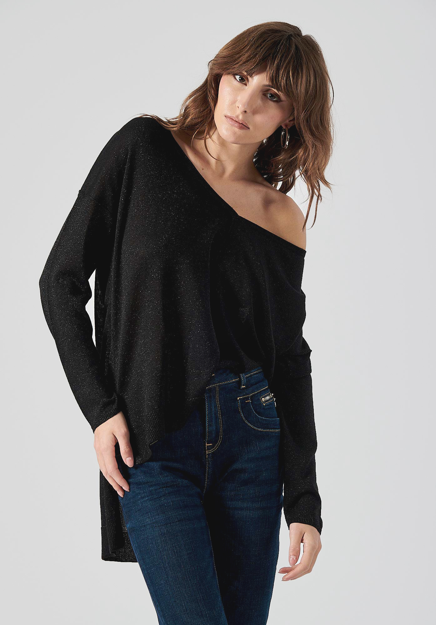 FERLY  Pull noir Femme