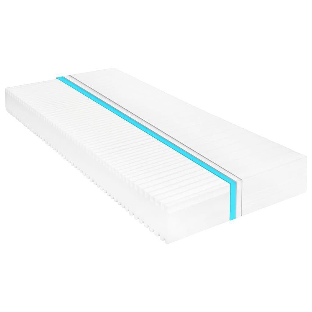Boxspringmatratze Matratze 80 x 200 cm 7 Zonen PU Schaum 16 cm H2 H3, vidaXL, 16 cm hoch