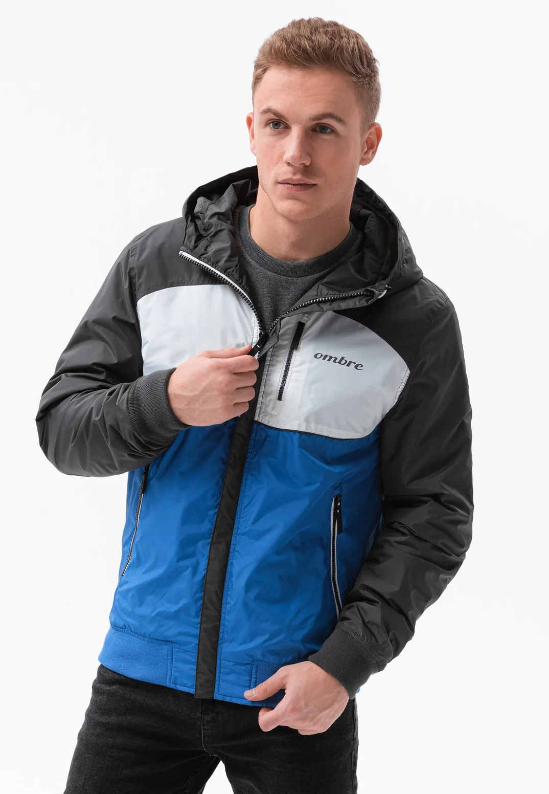 Chaqueta de entretiempo ombré