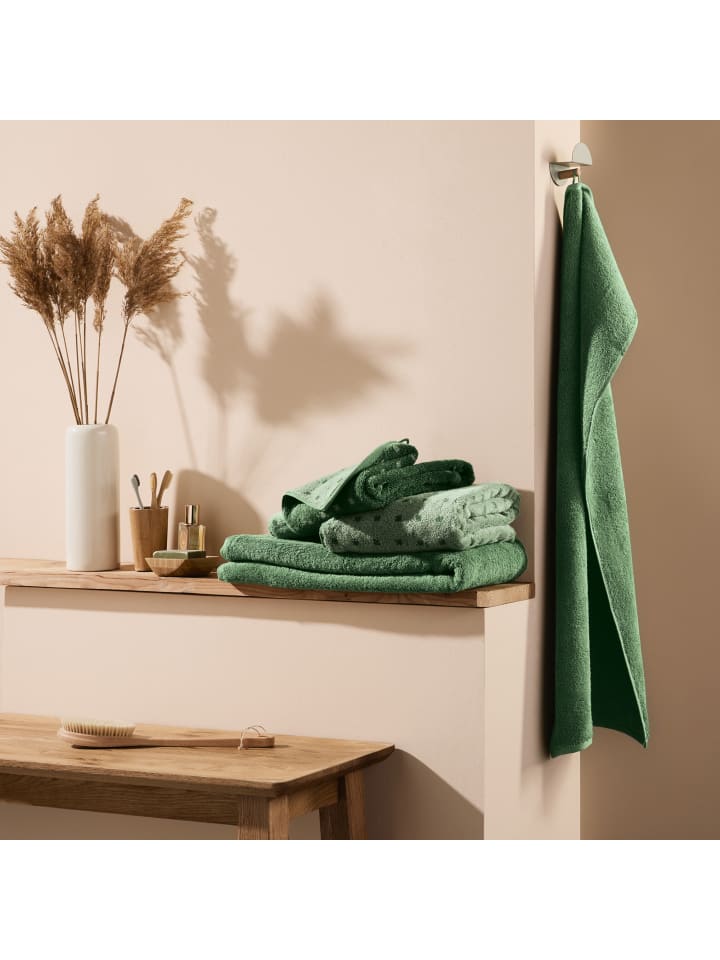 Erwin Müller Frottier, Jacquard Handtuch 4er-Pack Sigmaringen in jade günstig kaufen 50 x 100 cm