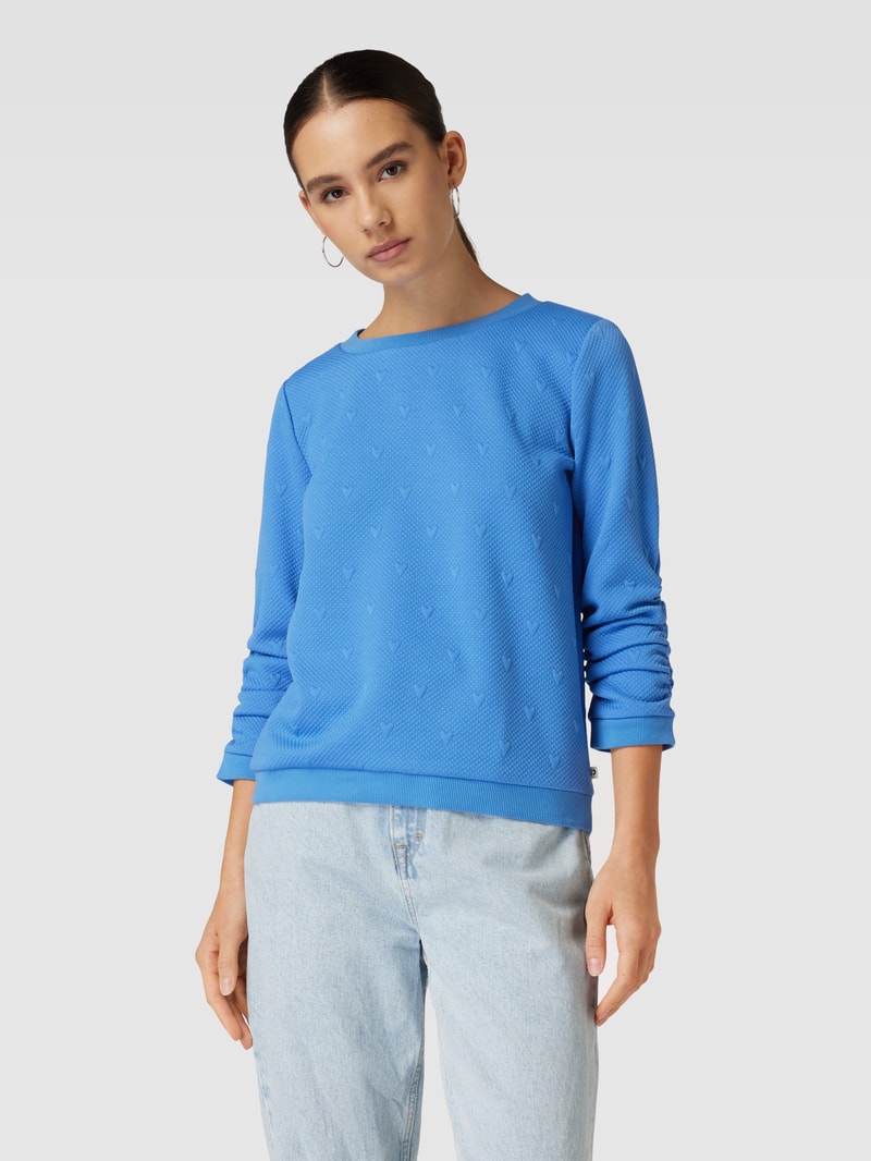 Sweatshirt mit 3/4-Arm in hellblau