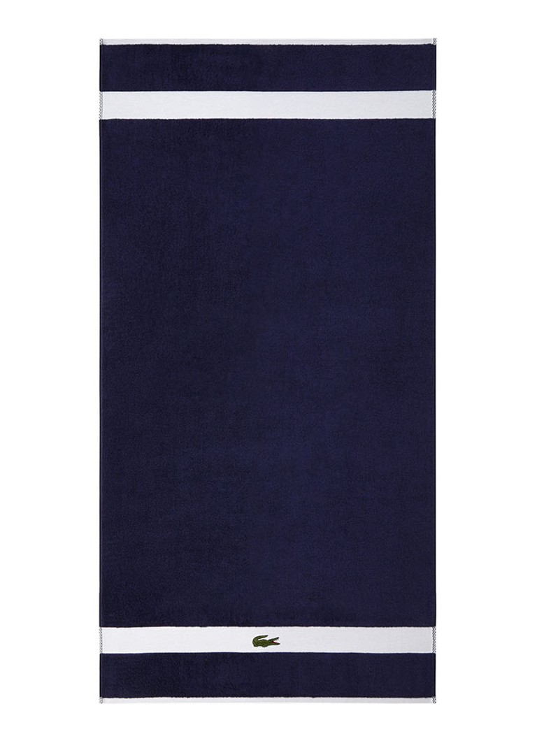 Prosop de baie Lacoste bleumarin din bumbac organic - 70 x 140 cm
