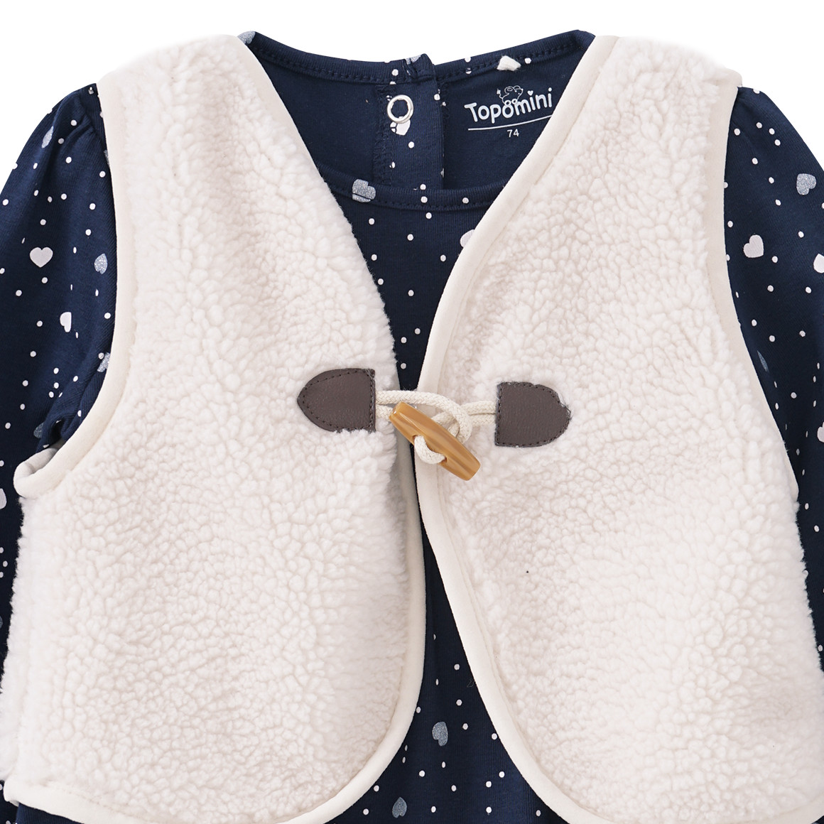 Baby Kleid mit Weste im Set