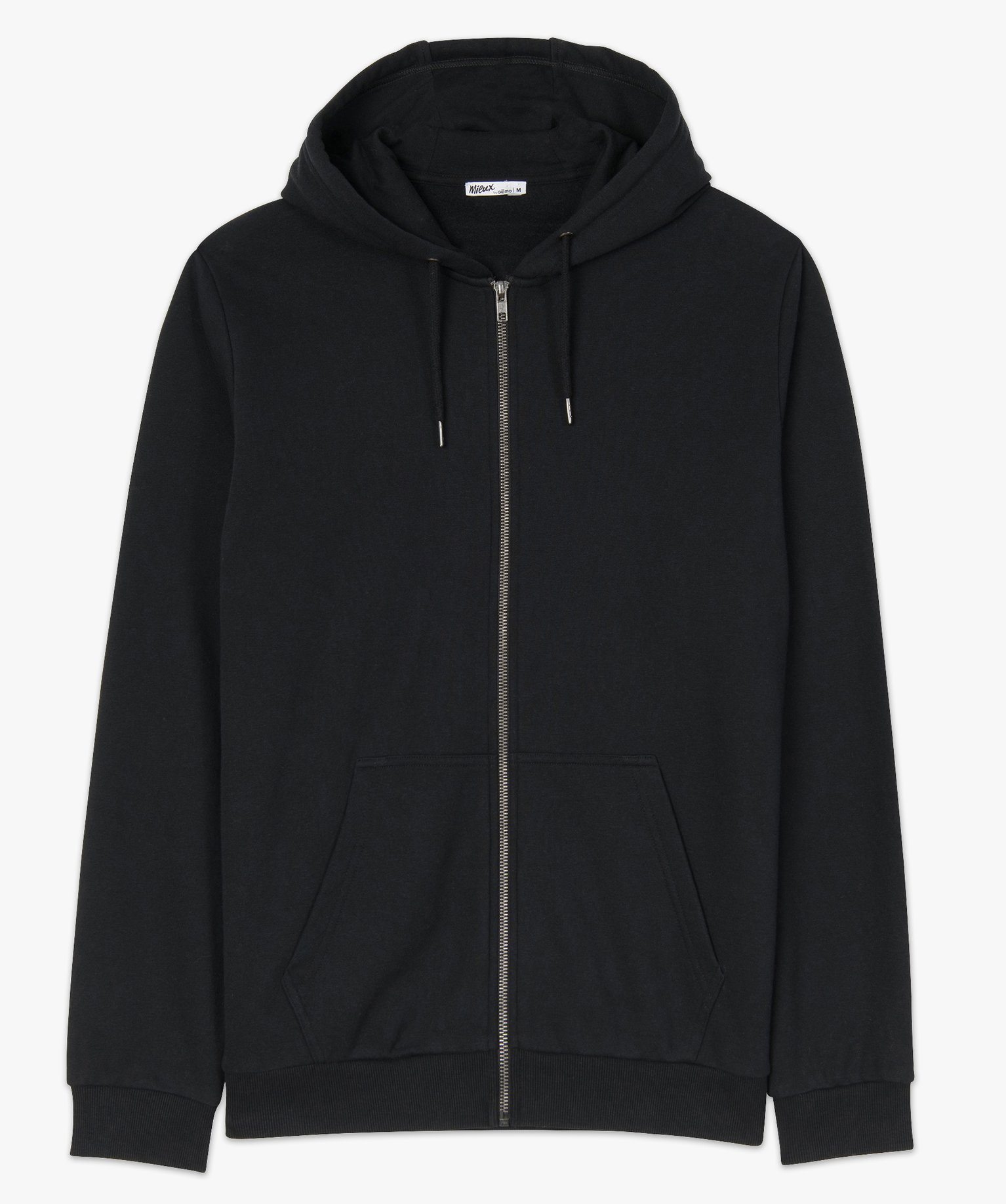 Sweat homme à capuche contenant du coton bio noir | GEMO