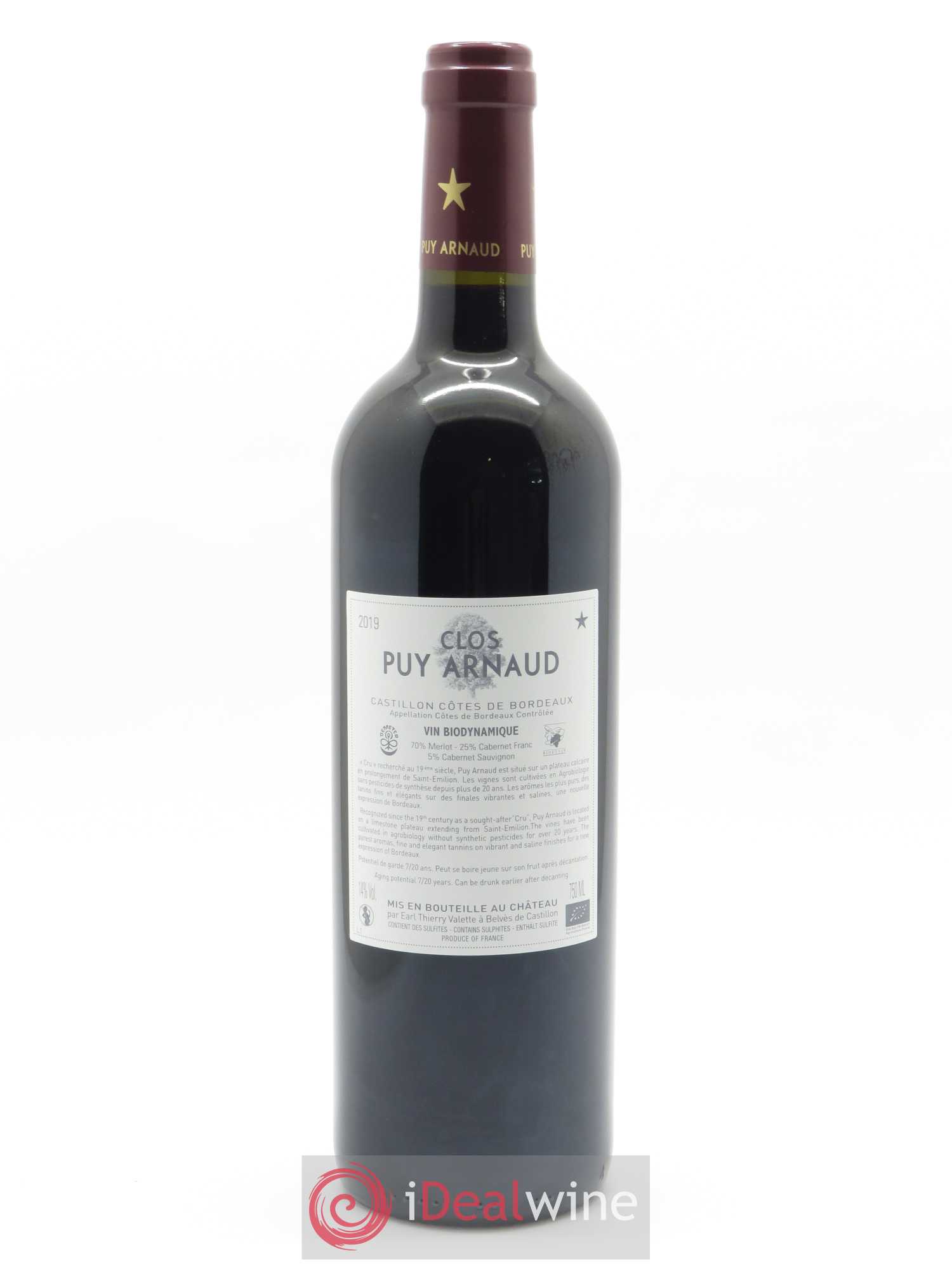 Clos Puy Arnaud  2019 - Lot de 1 Bouteille