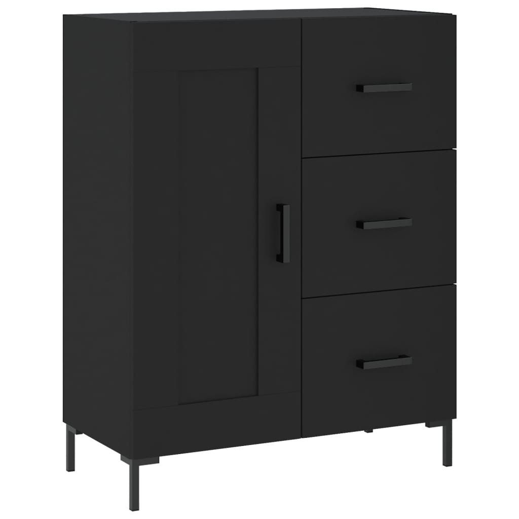 vidaXL Sideboard Sideboard Schwarz 69,5x34x90 cm Holzwerkstoff (1 St)
