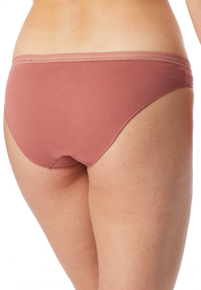 Rio-Slips 2er-Pack Spitze terracotta/sand - Cotton Lace