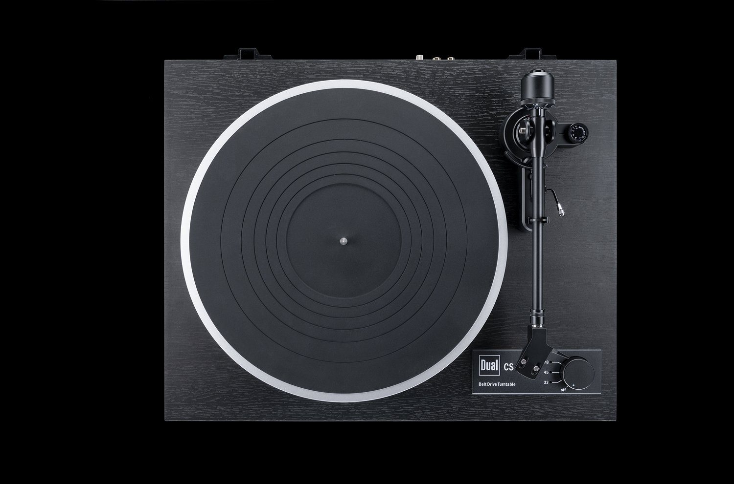 Dual CS 418 Plattenspieler (Riemenantrieb, manuell, abschaltbarer Phono-Vorverstärker, schwarz)