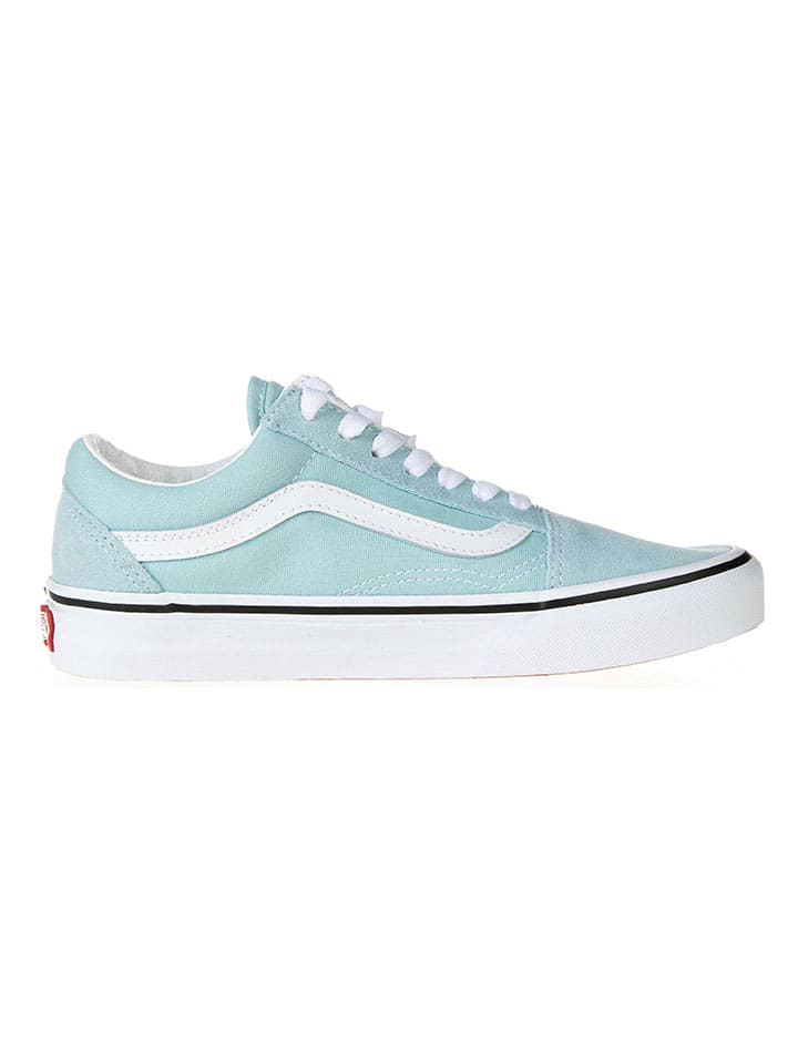 Vans Leder-Sneakers in Hellblau günstig kaufen