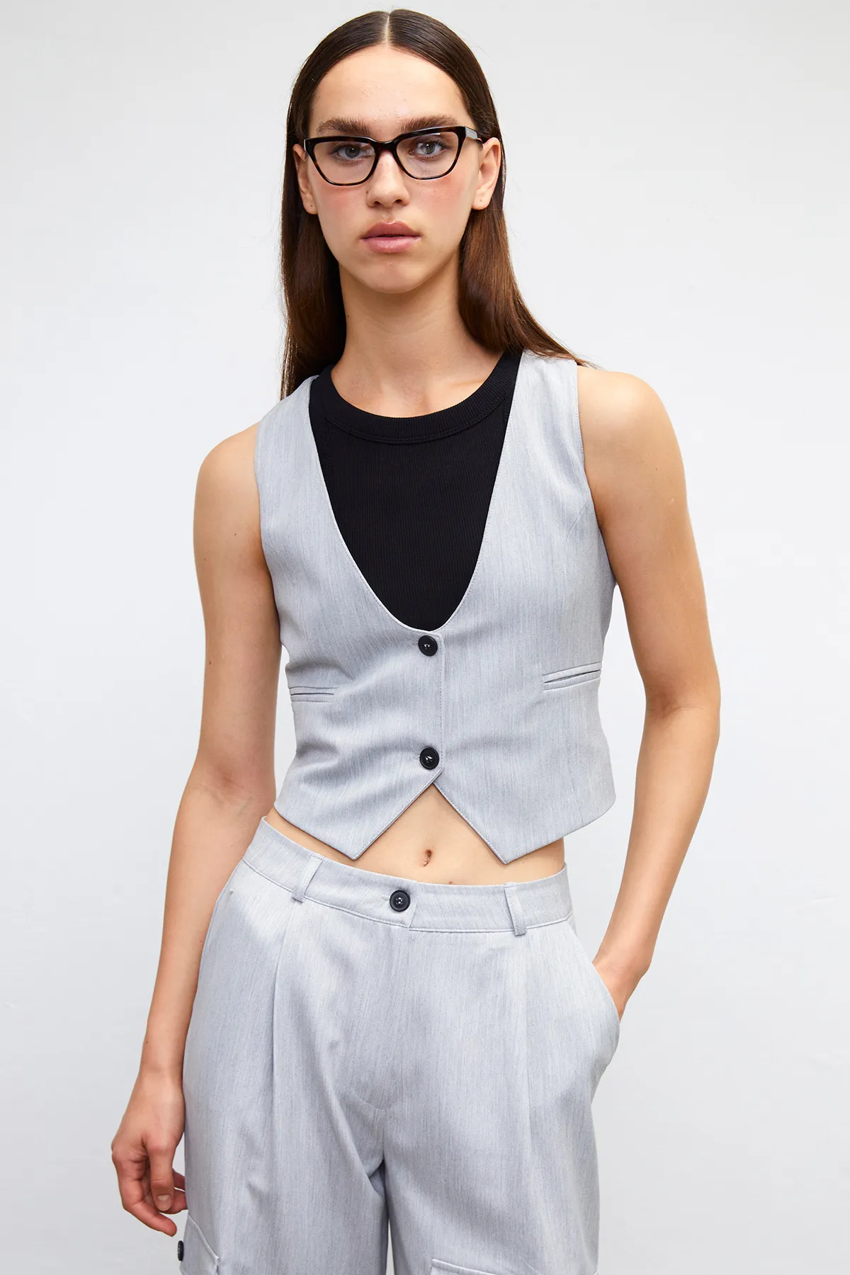 VATKALI  Cargohose mit hohem Bund – Premium-Kollektion