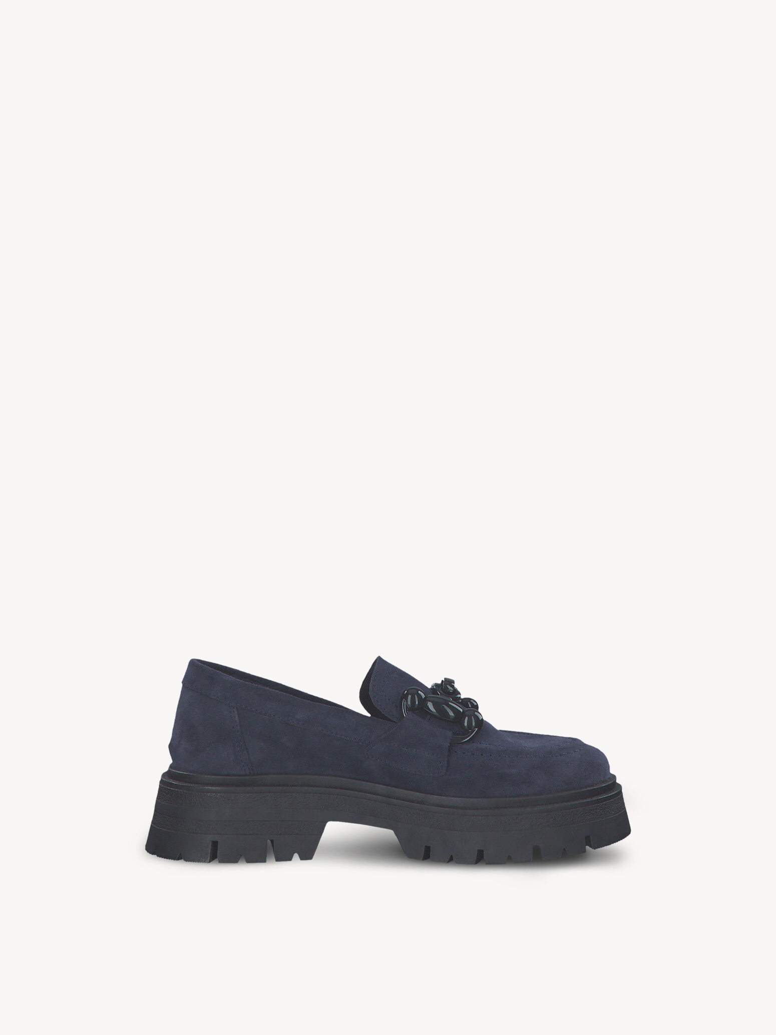 Slipper en cuir - bleu