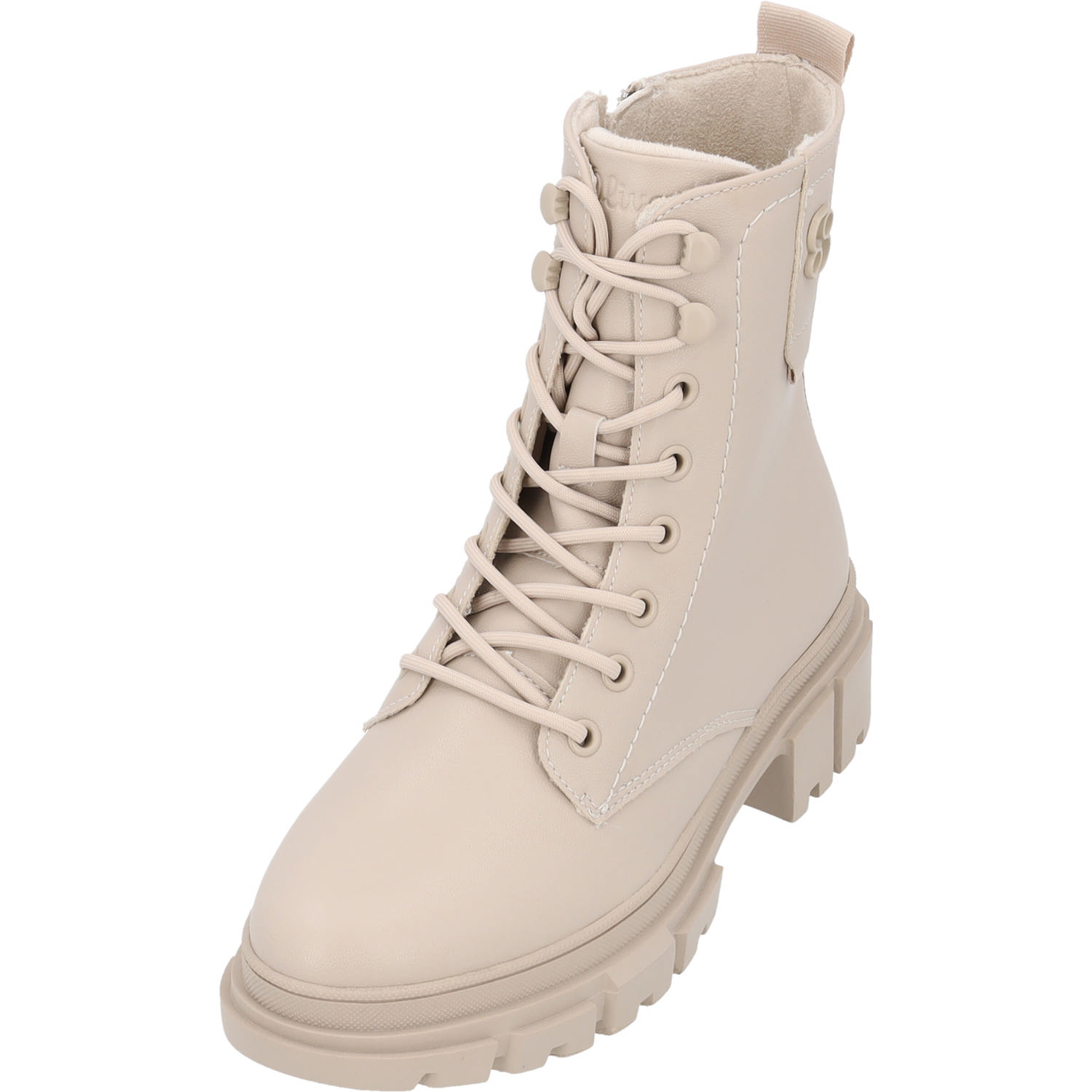 s. Oliver 25214, Schnürstiefeletten, Damen, Ivory