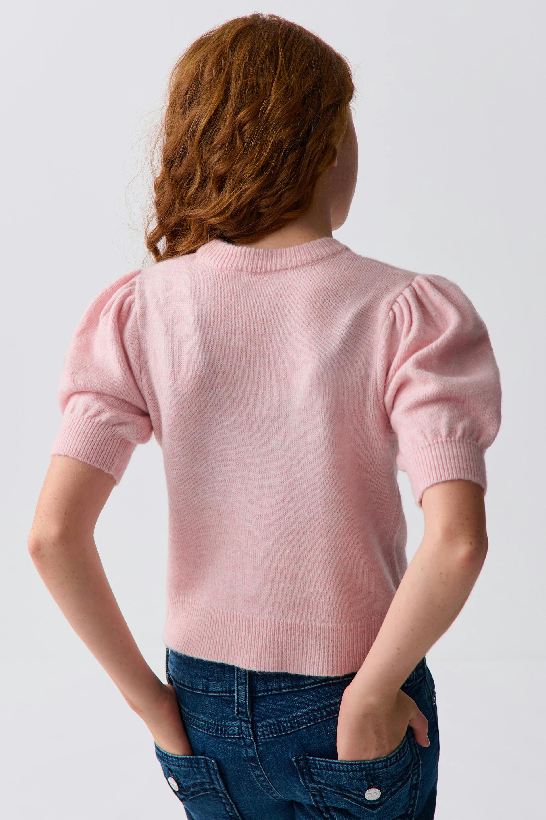Y kn cropped sleeve top
