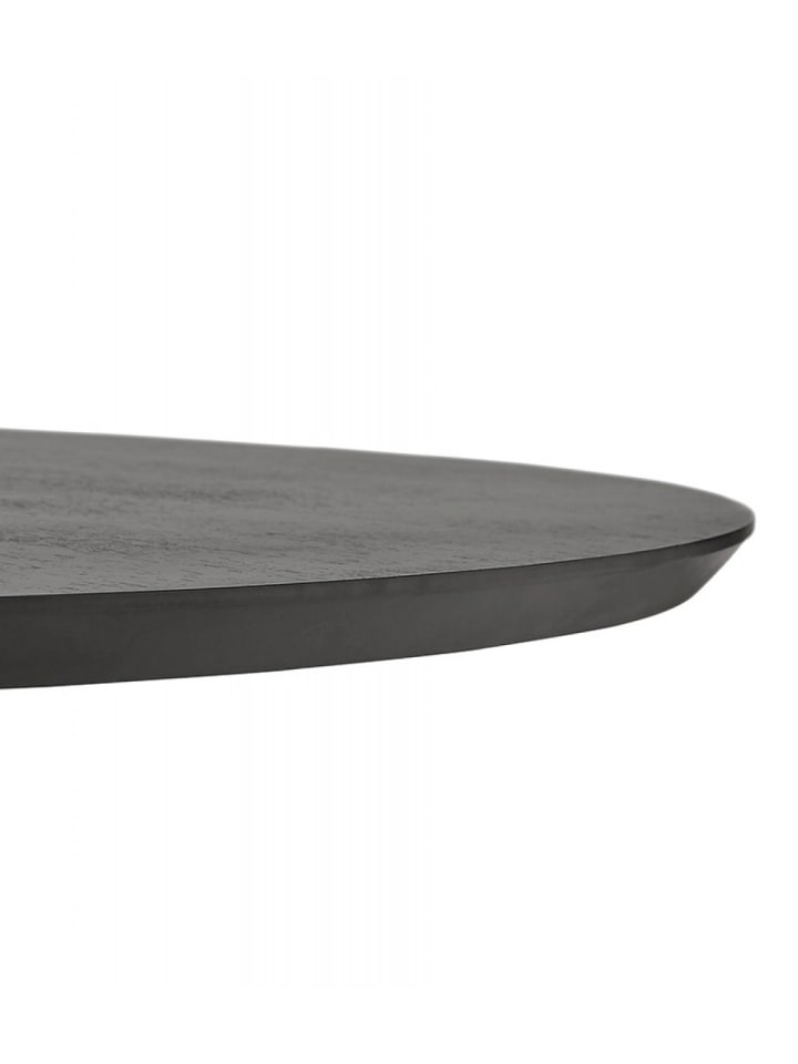 KADIMA DESIGN Couchtisch Rund Holz Metall | Moderner Stil in Schwarz günstig kaufen onesize