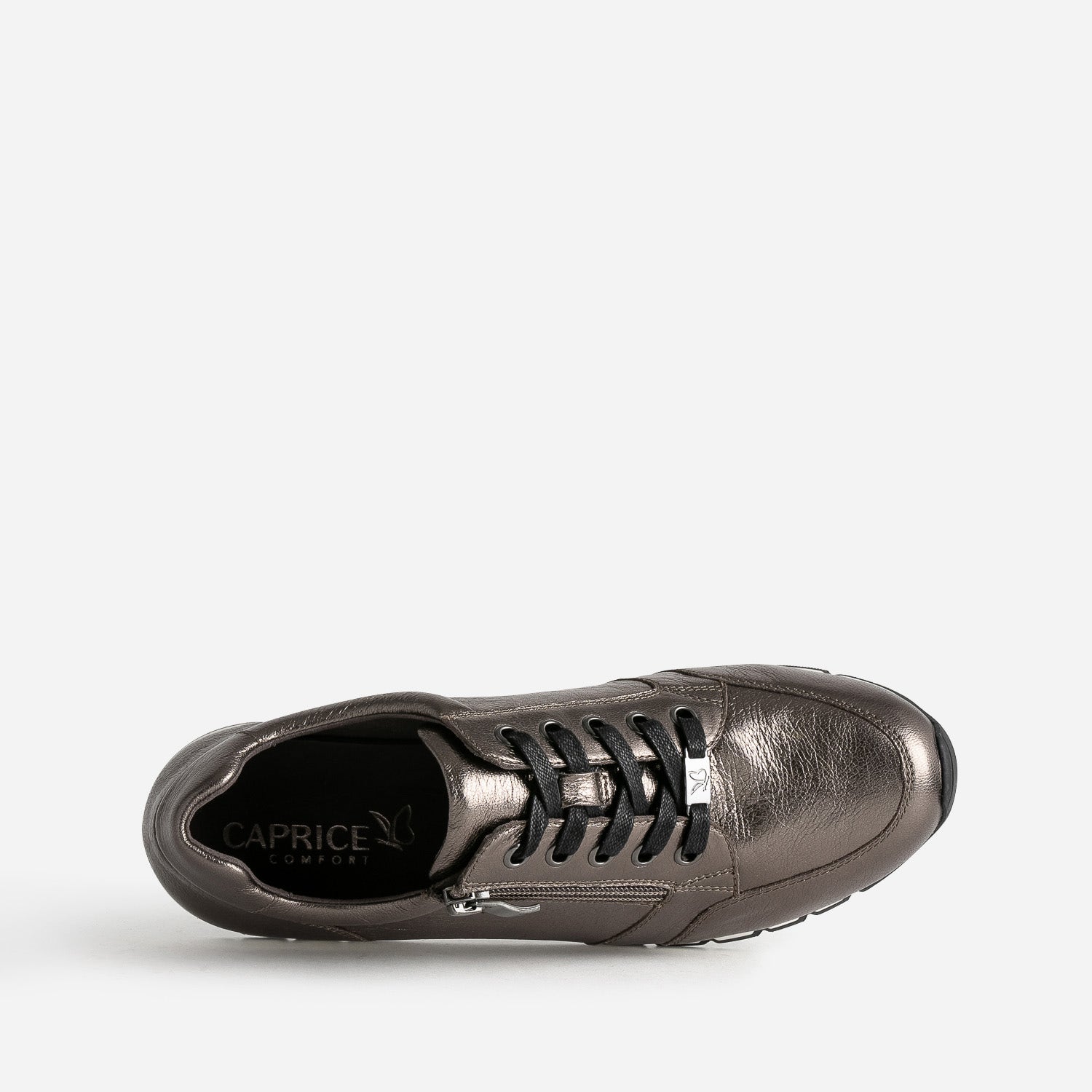 Tennis CAPRICE bronze en cuir