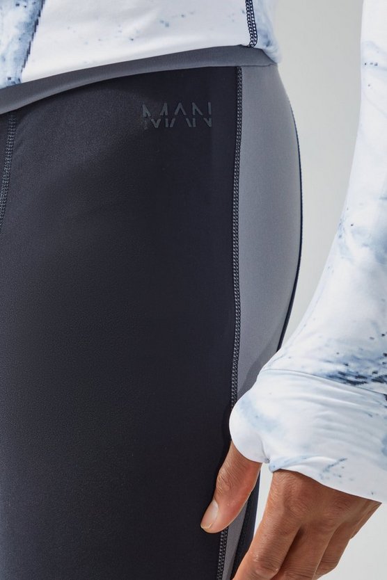 Man Active Colorblock Basic Leggings
