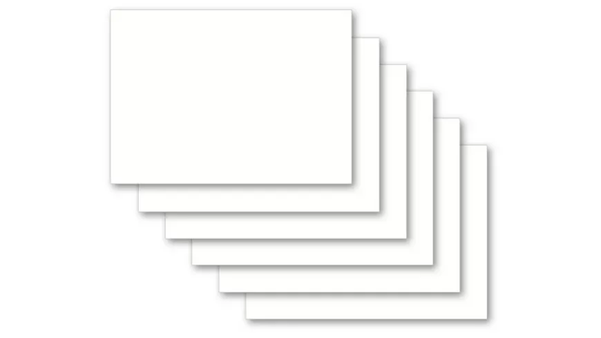Karteikarten blanko A7 100 Stück weiss