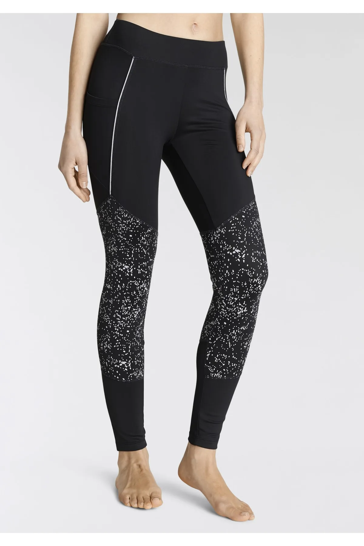 LASCANA Active  Sport-Leggings - Schwarz - Mittlerer Bund