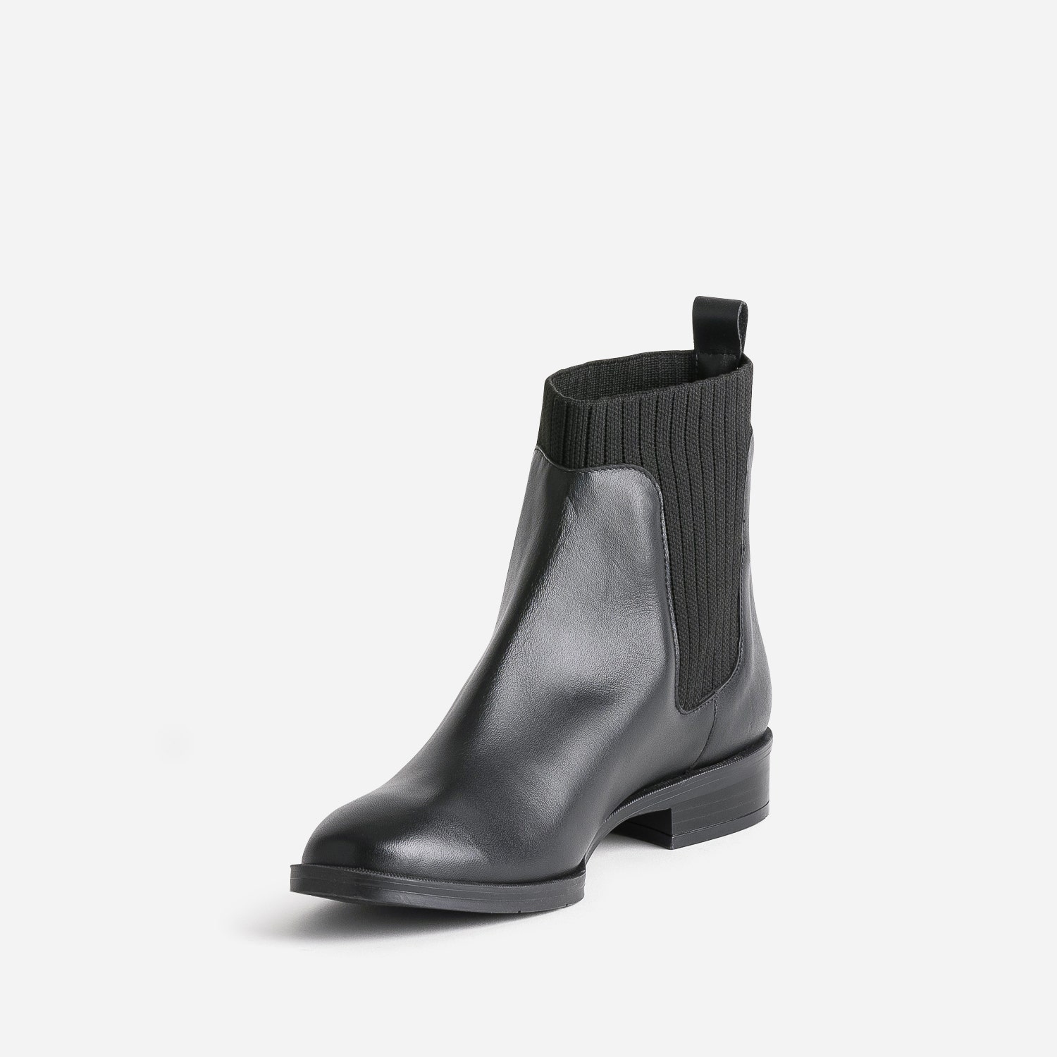 Chelsea boots ERAM FLEX noir en cuir