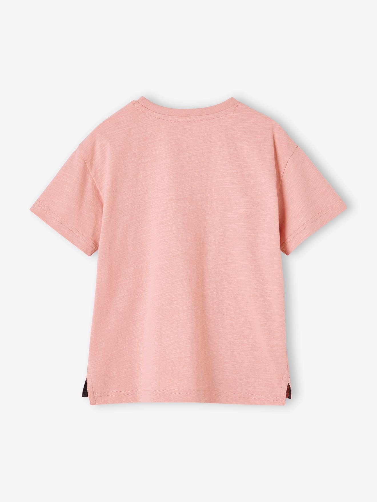Vertbaudet Jungen T-Shirt mit Message-Print Oeko-Tex - altrosa